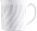 Arcoroc ARC D6880 Trianon Uni - Juego de 6 tazas de café (290 ml, vidrio opalino, 6 unidades), color blanco