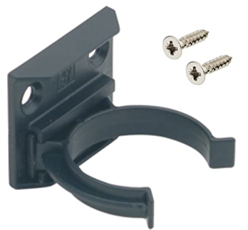 Abrafix Black X20 Kitchen Kick Board Plinth Clips & Bracket Fits 30-31Mm Diameter + 40 Screws