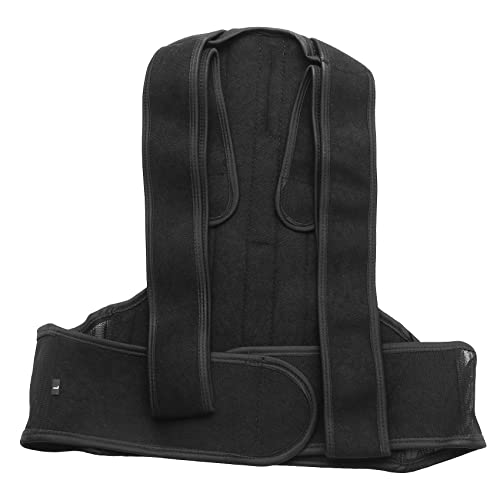 Rdjumpdjo Espalda Postura Corrector Hombro Lumbar Abrazadera Apoyo de Lomo Ajustable Corsé para Adultos Postura Correa de Corrección Tamaño L