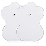 Elektroden Set Bauchmuskeln Klebepads Gesicht Rücken - Abs Trainer Ersatzpad Bauchtrainer Elektrische Muskelstimulation, Dauerelektroden Knie Elektroden Pads Tens Gerät, Elektrodengel10pcs (3.5mm)