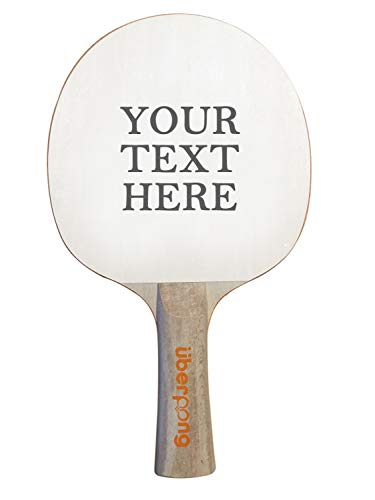 Uberpong Ping Pong Paddle - Personalized Imprint Table-Tennis Rackets for Custom Text and Quotes - Premium Bats