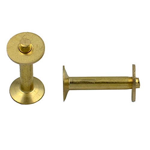 Dgol 50 Sets Solid Brass #12 Size 12 Copper Burrs Rivets Washers 3/4 Inch (19Mm) Long #TOP2