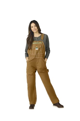 Liberty Women's Washed Duck Bib Overalls, Brown...