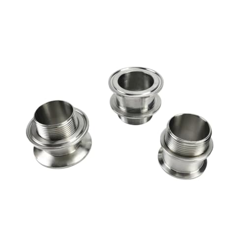 Adaptador Tri-Clamp rosca externa de 1,5 pulgadas con tuerca accesoria 4