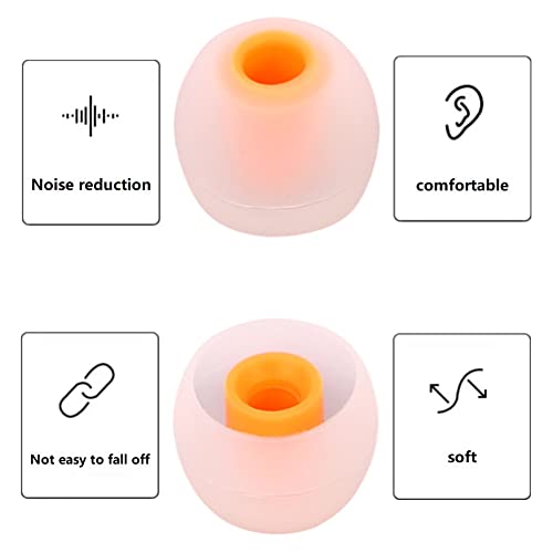 Image of Earbud Tips Earbud Replacement Pieces Silicone Soft and Comfortable Compatible with Senso, Tozo, Sony & Other Inner Hole 3.8mm -5.1mm Earbud in-Ear Headphones 9 Pairs S /M /L