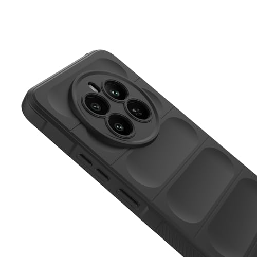 Image of Glasgow Liquid Silicone Back Case Cover Compatible with [ Realme P1 5G ] Back Case Cover |Premium Finish | Luxury | Soft Style | Camera Protection | ZED-Black