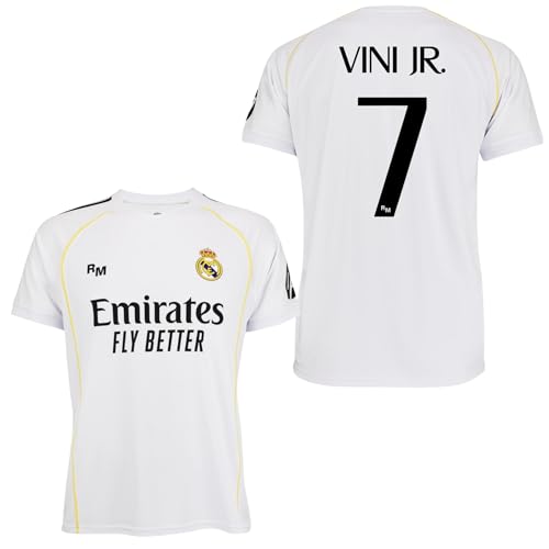 Real Madrid Camiseta Adulto 1a equipación 25-26 - Réplica Oficial Vinicius - Talla S