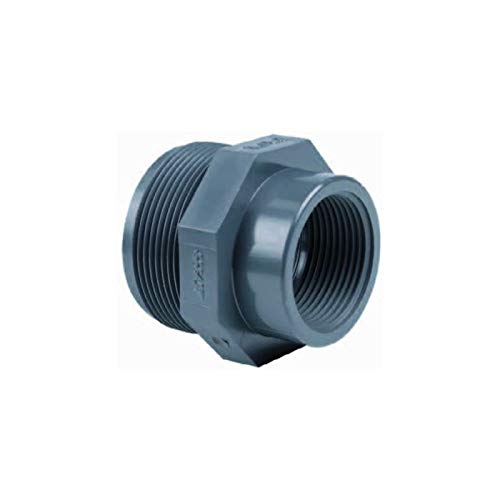 Preisvergleich Produktbild PVC Muffennippel, Fitting AGxIG 1" AG x 3 / 4" IG