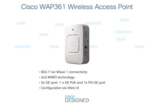 Cisco-WAP361-E-K9-Wireless-ACN-Dual-Radio-Wall-Plate-Access-Point-with-PoE-Blanco