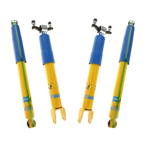 Bilstein Set of Front and Rear B6 4600 Series Shocks Compatible with 2011-2025 Silverado/Sierra 2500/3500 HD with 0 Lift | Easy Installation | Smooth Performance