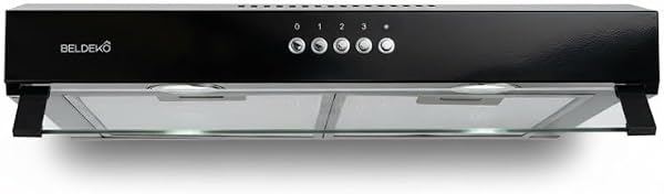 Cappa cappa da 60 cm in nero – Performance A+ design extra-piatto BelDeko Eco - 2