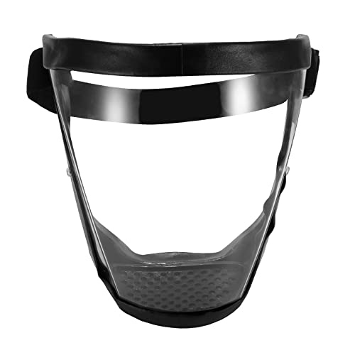 EASONGEE Copertura Protettiva in Plastica Anti-Appannamento, Maschera Integrale Traspirante Regolabile Trasparente per Uomini e Donne Adulti