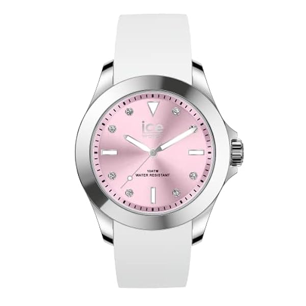 Ice-Watch - Ice Steel Blanco Pastel - Reloj Blanco para Mujer con Correa de Silicona (Medium)