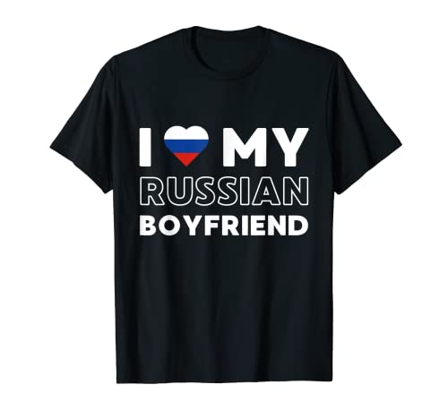 I Love My Russian Boyfriend socio ruso Camiseta