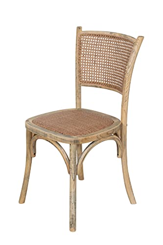 Biscottini Holzstuhl – Esszimmerstuhl – Thonet-Stuhl 45X50X88 Eiche – Küchenstuhl – Shabby-Esszimmerstühle – Küchenstühle aus Holz – Wohnzimmerstühle – Rattanstuhl