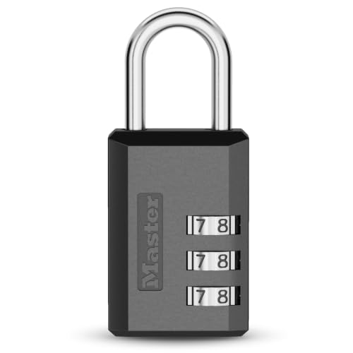 Master Lock Combination Padlock, Gym Locker Lock Custom 3-Digit Code, 647EC
