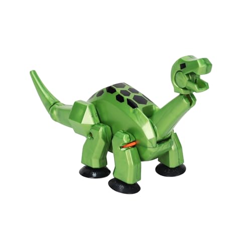 Zing Stikbot Mega Dino Brontosaure Single (vert métallique), 15,2 cm de long x 7,6 cm de haut, StikBot, Create Stop Motion Animation, à partir de 4 ans