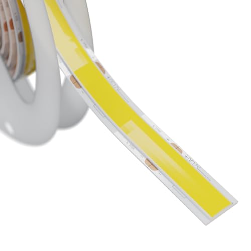 Image of Nortek Tisya 10 Meter Warm White Cob Led Strip Lights Power Rated 12W /M 480 Led Light Per Meter LED Lights for Home Decoration, Bedroom, Living Room, TV Decoration, Diwali Decoration (Neutral White)