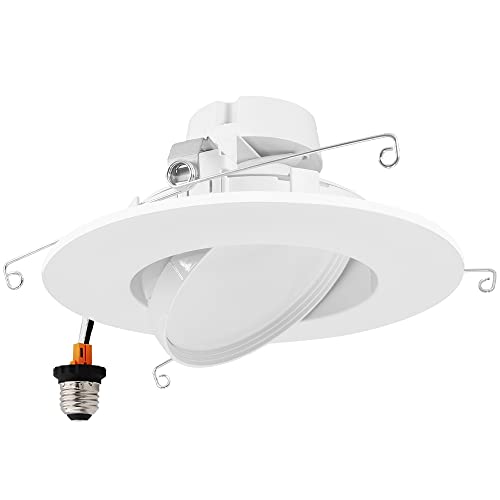 Maxxima MRL-611505 5 Inch And 6 Inch Rotatable Led Retrofit Downlight Gimbal - 1200 Lumens, 11 Watts, Dimmable, 5 Cct 2700K/3000K/3500K/4000K/5000K, Recessed Ceiling Light Fixture thumb #1