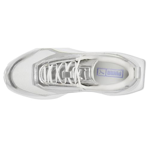 PUMA Womens Kosmo Rider Digital Dark Metallic Platform Sneakers Shoes Casual - Grey, Silver4