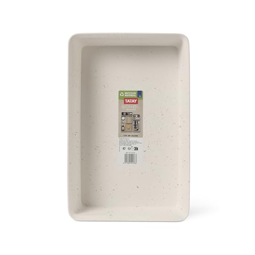 TATAY Schublade Organizer A5 Bohol, Polypropylen, BPA-frei, 100 % Recycelter Kunststoff, Beige. Maßnahmen 17 x 26 x 5,5 cm