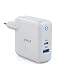 Produktbild Anker USB C Ladegerät PowerPort Speed+ Duo Wandladegerät 30W Power Delivery Port kompatibel mit iPhone XS/Max/XR/X/8, iPad Pro 2018/Air 2/Mini, MacBook Pro/Air 2018, Galaxy S9/S8 (Generalüberholt)