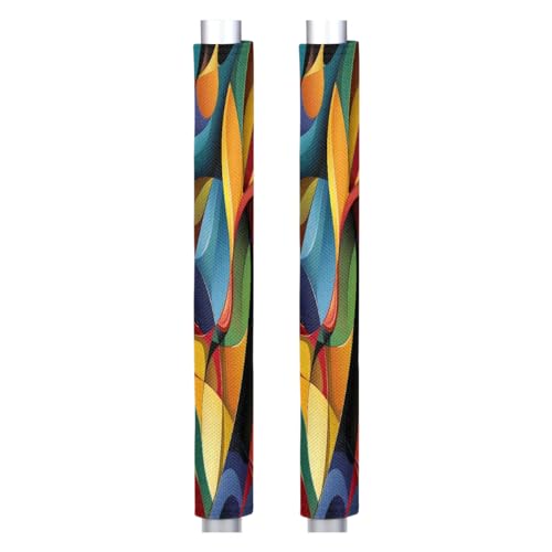 American Football Ball Refrigerator Door Handle Covers Set of 2 Rugby Washable Kitchen Appliance Decor Handles, Fridge Oven Door Handle Cloth Protector