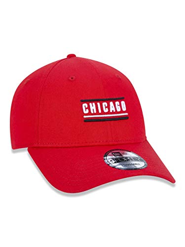 BONE 9FORTY NBA CHICAGO BULLS COLOR STRIPE CITY ABA CURVA SNAPBACK VERMELHO New Era