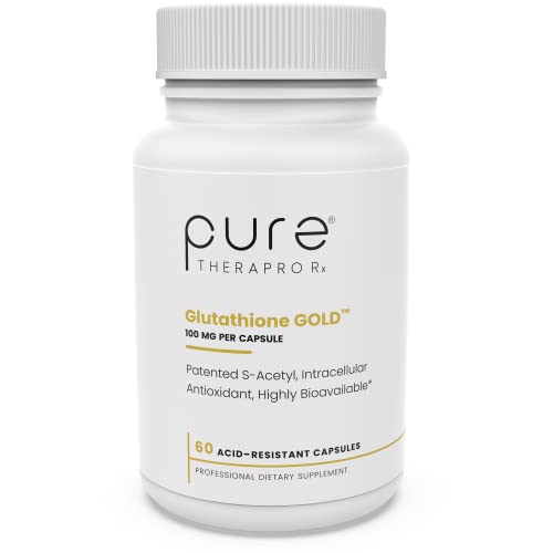 S-Acetyl Glutathione Gold - 60 DRcaps "Acid-Resistant" (New Smaller Size) | 100mg Per Capsule | Patented Acetylated Form of Glutathione (EmothionÂ®) | Zero Fillers / Flow Agents | Pharmaceutical Grade