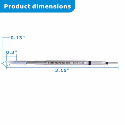 Image of C210-018-K Soldering Tip for JBC Station - Premium Iron Tip,Fast Heating & Smooth Solder Flow, Compatible with T210,Precision Electronics Repair