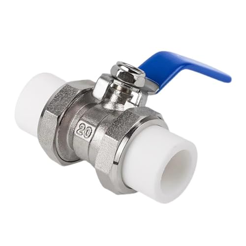 Vanne à sphère PPR 32mm en laiton massif avec double union pour plomberie durable