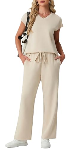 Survêtement complet femme avec poches ensemble athlétique doux et extensible