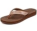 ONCAI Women's Flip Flops Comfortable Summer Beach Thong Sandals for Women 2025 with Cushion Walking Arch Support Yoga Mat Indoor Outdoor Soles Brown Size 9