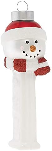 kat + annie Snowman PEZ Dispenser Ornament, White