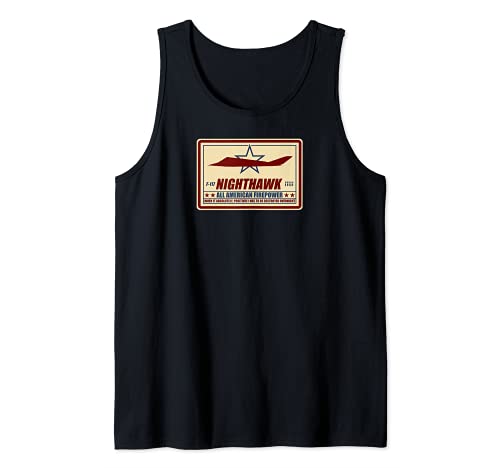 F-117 Tank Top, Black, S