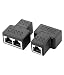 Produktbild Splitter, Splitter 1 Auf 2 Unterstützt Zwei Geräte gleichzeitig mit dem Netzwerk verbinden, High Speed Kabel Kompatibel Cat5, Cat5e, Cat6, Cat6e, Cat7 Kabelstecker. (2 Pack), Black