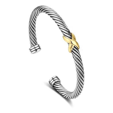 NANDUDU Two Tone Cuff Bracelet Cover