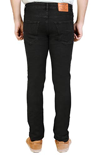 Image of Stretchable Denim Comfort Fit High Rise Basic 5 Pocket Jeans Pant for Men