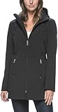 Andrew Marc Ladies Long Softshell Jacket - Small - Black
