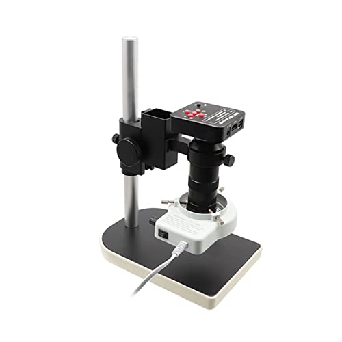 ラボ用顕微鏡アクセサリー 1080P 38MP H_DMI USB 電子デジタル ビデオ 工業用顕微鏡カメラ 130X C マウント Len 56 LED ライトはんだ付け Microscopio