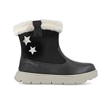 Modelo: 251221 Biomecanics Bota Niña 251221-A054  Piel Serraje y Napa Negra con Estrellas  Interior de Pelo  Suela Antideslizante