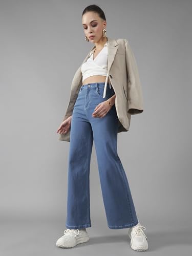 Image of Dolce Crudo Boot Cut High Rise Cropped Jeans for Women