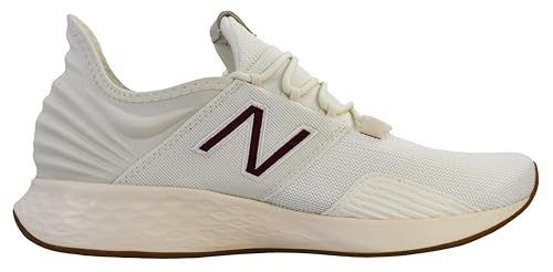New Balance New Balance Men's Fresh Foam Roav V1 Running Shoe, Sea Salt/Monarch Burgundy/Permafrost, 10.5