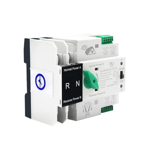 Onduleur ATS alimentation sans interruption rail DIN inverseur automatique 110V 125A