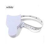 Perfecto para uso doméstico. 1 Pz Cinta métrica corporal simple y conveniente para medir la pérdida de peso de la dieta de la cintura - Blanco