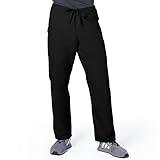 ScrubZone Unisex Scrub Pant, Black, 4X-Large