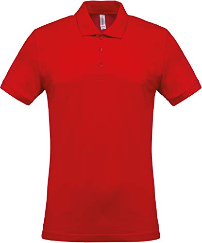 Polo piqué manches courtes homme coton stretch respirant col classique