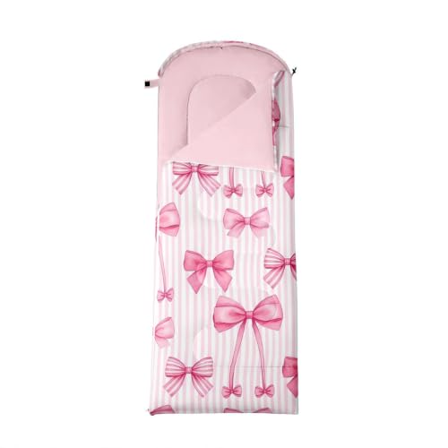 Feelyou bolsa de dormir para niños y adultos para camping, 3 estaciones, ligera y para mochila miniatura 3