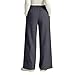 Linen Pants for women palazzo boho Pants Summer 2026 womens cotton Linen Wide Leg pants high waisted gaucho petite womens plus size Beach gauze Pant maternity Flowy Lightweight Capris Dark Gray