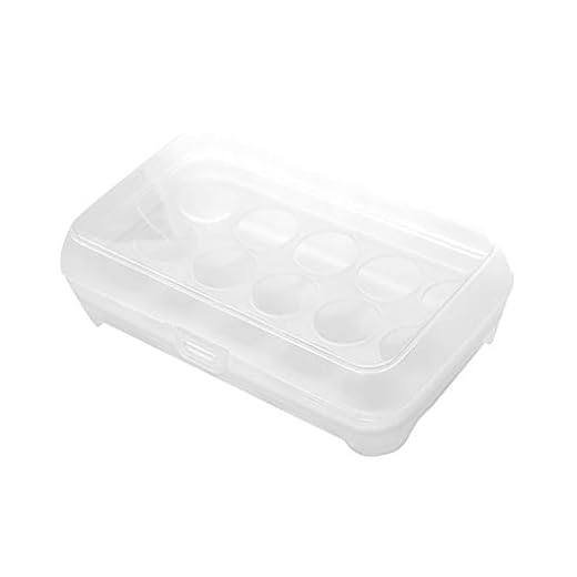 Guangcailun Egg Box 15 Grids Cuisine Réfrigérateur Réfrigérateur Stockage Oeuf Boîte empilable empilable en Plastique Conservation Container